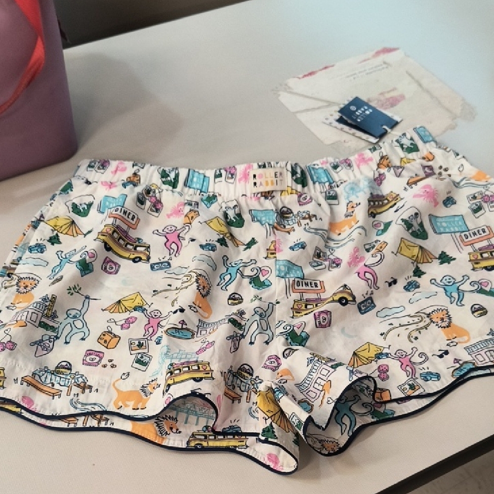 Roller Rabbit Multicolor Road trip POPLIN BOXER Shorts - Picture 3 of 4